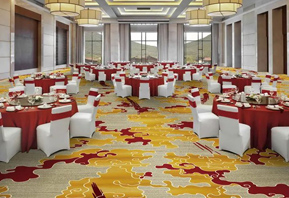 印花地毯-紅色宴會廳地毯B013B